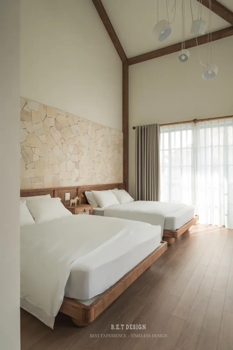 Phòng ngủ 2 giường villa M2-21 Sun Feria Hạ Long